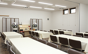 ときわ会館第三式場 （大規模な葬儀まで対応可能。）